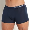 Quần lót nam Emporio Armani Soft Touch Ecofiber Trunk 3-pack Marine/White/Marine